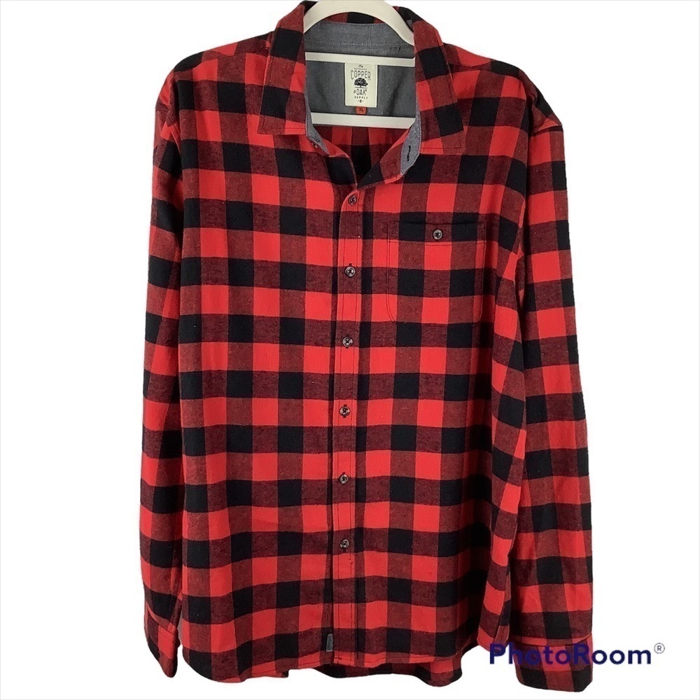 Copper & Oak Supply Co. Buffalo Plaid Flannel Shirt